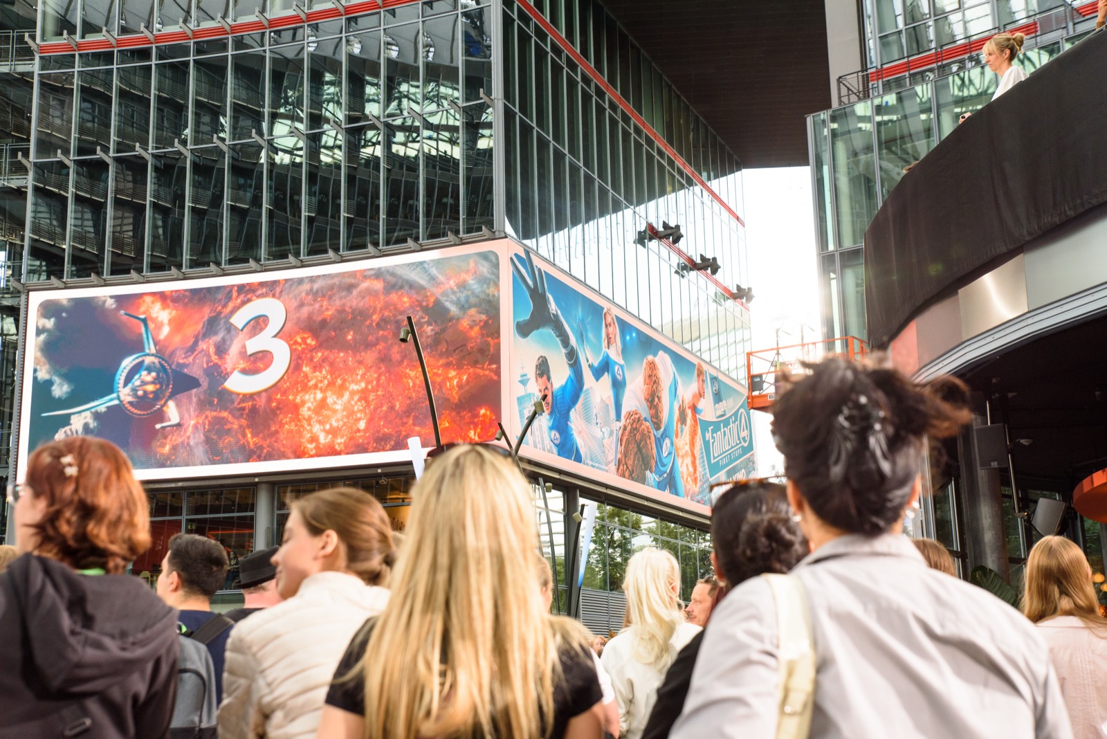 Filmmotiv auf dem 3D LED Display